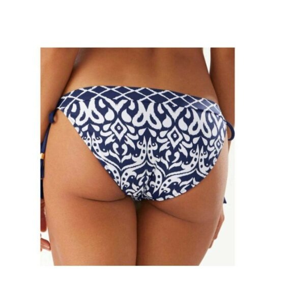 NWT Tommy Bahama Reversible Hipster Bikini Bottom Tie Side Ikat Diamond XL - Picture 12 of 12